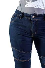Pantalon Black Label Biker Sturgis Mujer Azul